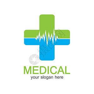 医疗标识 药剂色加十字形 形状柔软 测试有氧计划的药物标志 帮助和医疗保健符号 具有十字形状元素的品牌标识医院生活卫生实验室插图背景图片