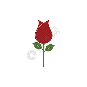 玫瑰花朵标志模板 vecto叶子标识花园植物商业温泉插图创造力图片
