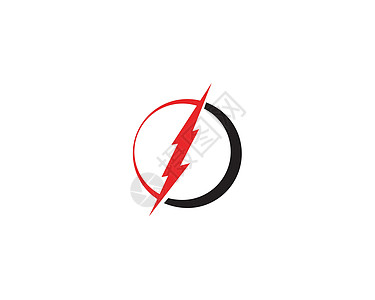 闪电霹雳电标志设计模板罢工力量天气风暴标识火花电压商业警告危险图片