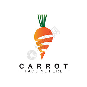 胡萝卜标志矢量图标插画设计模板菜单叶子餐厅市场蔬菜徽章农场生态标签商业图片