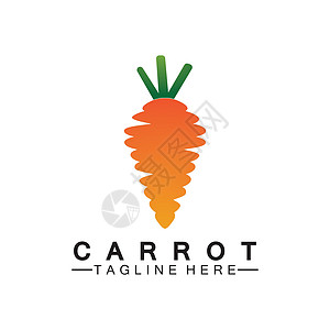 胡萝卜标志矢量图标插画设计模板餐厅橙子饮食插图农业市场徽章产品店铺营养图片