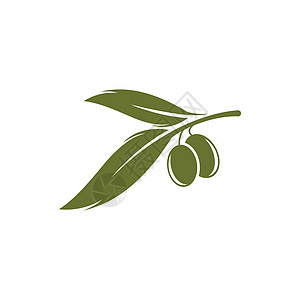 它制作图案橄榄徽标模板矢量图标标识插图处女收成叶子饮食生态农场食物季节图片