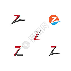 设置 Z 标志模板矢量符号背景图片
