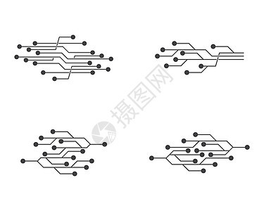 电路标志模板概念活力木板插图商业互联网网络科学芯片处理器背景图片