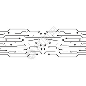 电路图设计矢量符号日志芯片工程插图电脑计算技术科学电路概念艺术背景图片