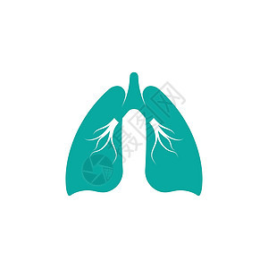它制作图案的肺图标矢量图网络医院插图医生技术商业服务身体标识测试背景图片
