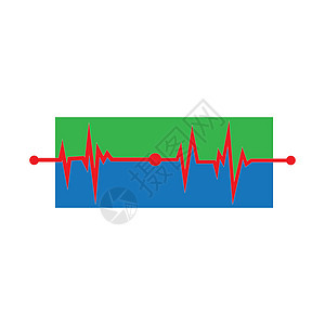 艺术设计健康医疗心跳脉冲药品韵律心脏病学海浪诊断力量心脏病医院心电图情况图片