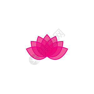 莲花标志模板矢量符号叶子温泉标识瑜伽植物背景图片