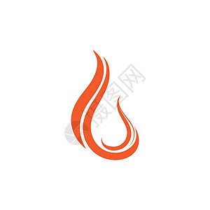 火火焰自然标志和符号图标模板图片