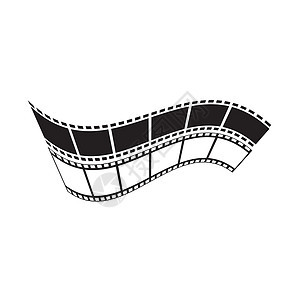 抽象电影图标矢量图解设计模板运动插图照片创造力艺术公司黑色相机生产白色图片