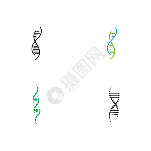 设置 Dna 徽标模板 vecto基因技术染色体公司生物学代码螺旋健康遗传化学图片
