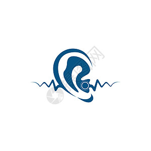 听力标志模板矢量图标设计插图听觉噪音解剖学体积音乐洞察力收音机艺术技术图片