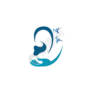 听力标志模板矢量图标设计医疗洞察力噪音身体医生器官听觉插图艺术耳聋图片