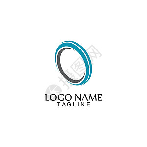 圆形标志和符号矢量图标模板 ap标识黑色艺术技术品牌横幅公司蓝色六边形网络图片