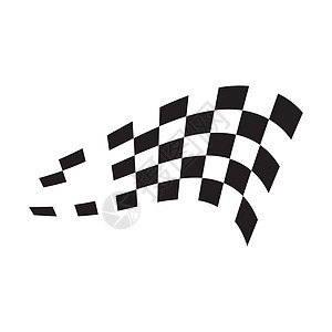 赛旗图标简单设计赛旗日志运动白色标识竞赛发动机商业摩托车速度精加工黑色图片
