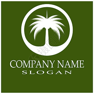 枣树 Logo 模板矢量符号旅行水果棕榈黑色热带白色植物叶子食物海滩图片