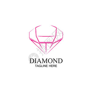 钻石标志模板水晶礼物银行业保险珠宝宝石银行奢华金融成功背景图片