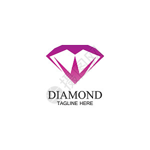 钻石标志模板礼物石头金融成功保险奢华宝石珠宝女士水晶图片