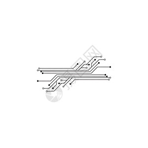 电路标志模板 vecto插图线条电子公司技术一体化徽标网络商业创造力图片