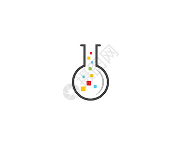 实验室标志模板教育医疗收藏烧瓶化学品商业管子器皿遗传学插图图片