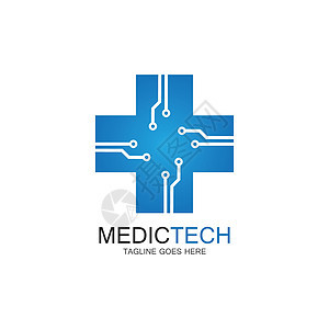 医疗技术标志设计 vecto公司科学网络中心创造力原子身份创新生物学商业图片