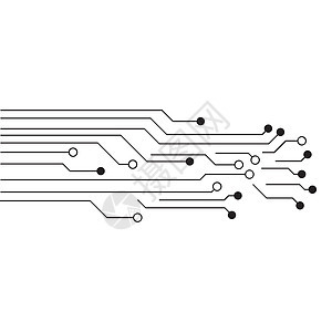 电路矢量图解设计工程芯片计算母板电脑硬件艺术处理器活力插图背景图片
