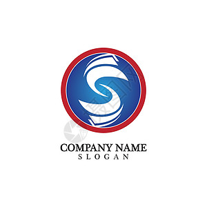 商业企业字母 S 标志设计矢量品牌丝带推广公司标签插图技术互联网网络艺术图片