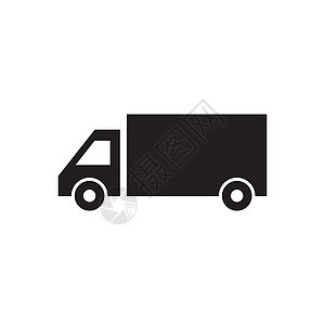 卡车图标矢量模板船运插图汽车商业按钮货车黑色互联网车辆运输图片