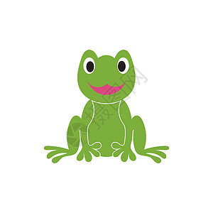 青蛙符号标志和模板大眼睛两栖动物叶子绿色树叶灌木昆虫草图绘画动物图片