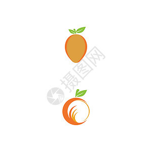 橙色标志设计矢量图标插图设计标识地球标题圆圈漩涡生态环形曲线农场圆形图片