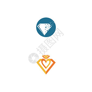 钻石标志模板矢量符号网络公司奢华插图徽章身份标识商业字母背景图片