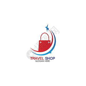旅游购物标志设计模板手提包路线标识航程商业店铺标签艺术城市季节图片