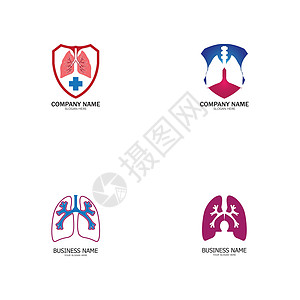 肺部保健标志模板 会徽 设计理念 创意符号 图标 矢量图医生诊断技术工作室商业办公室手术公司器官服务图片