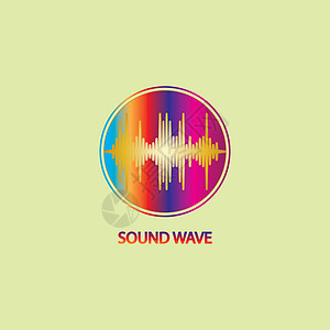 声波 派对 DJ 酒吧俱乐部迪斯科舞厅的多彩声波 音频均衡器技术 插画展示立体声音乐艺术频率岩石记录震动收音机体积图片