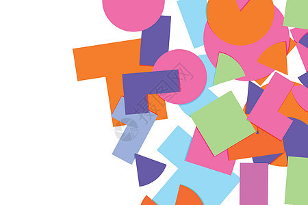 笔记本纸文案小册子书籍杂志印刷品的未来派封面设计 具有多色元素的几何抽象背景 带形状的彩色图案条纹三角形卡片绘画网络装饰品粒子横图片