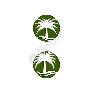 枣树 Logo 模板矢量符号叶子白色旅行水果棕榈热带植物海滩黑色食物图片