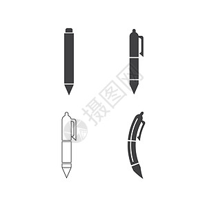 设置钢笔标志模板 vecto铅笔网络墨水办公室圆珠笔文档石墨艺术标识乐器图片
