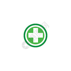 交叉医疗 Logo 模板矢量符号情况制药脉冲医院身份药品健康绿色职员公司图片