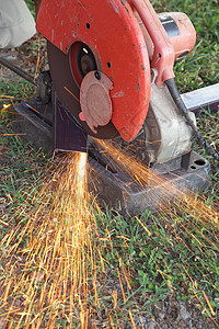 切割机的金属切割和火花激光制造业工艺工作危险生产金工火焰机械工具图片