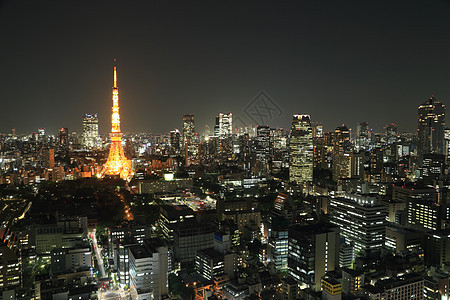 晚上东京市风景顶端橙子景观建筑物吸引力旅行市中心街道首都旅游建筑学图片