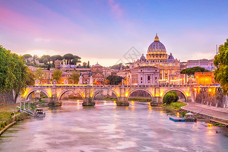 意大利罗马圣彼得大教堂首都历史性景观建筑学教廷地标大教堂城市建筑文化图片