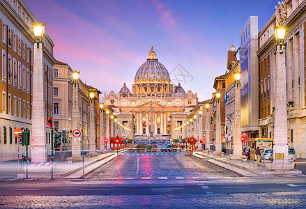 意大利罗马圣彼得大教堂历史建筑旅行建筑学纪念碑教会圆顶旅游首都大教堂图片