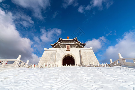 台北的清介石纪念碑游客观光国家自由城市历史天空旅游公园建筑图片