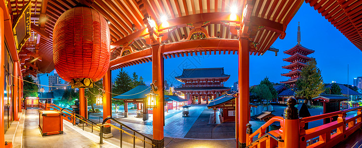 感知寺庙全景神道文化场景旅游浅草佛教徒建筑景观神社旅行图片