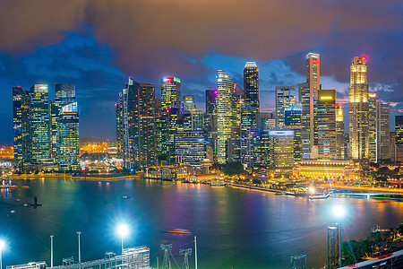 新加坡市中心天线建筑旅游金融日落天际旅行市中心地标场景建筑学图片