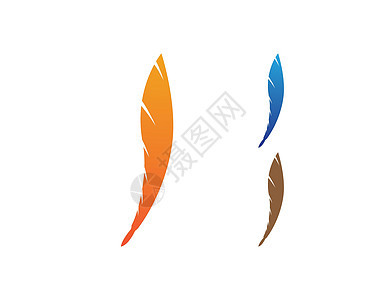羽毛标志图标 vecto粉色红色刷子白色卡片插图翅膀蓝色艺术火烈鸟图片
