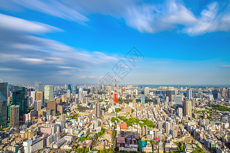 东京塔东京天线场景旅游游客风景景观旅行办公室建筑蓝色天空图片