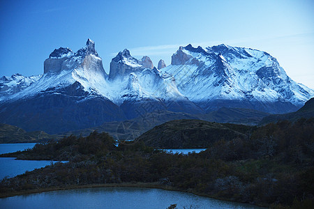 智利的日出晴天冰川天空旅游顶峰荒野高地山脉国家日落图片