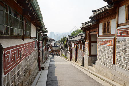 朝鲜老城古董建筑学地标景观街道建筑石头文化房子旅行图片