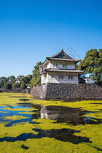 东京外塔公园反射护城河城堡国王花园城市建筑文化贵族图片